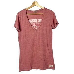 True Religion Y2K Logo V-Neck Short Sleeve T-Shirt L